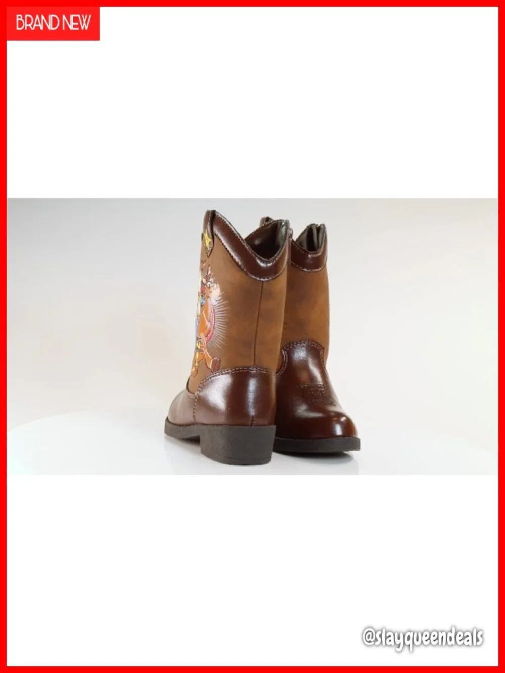 Kids Cowboy Boots Faux Leather Western Woody Jessie Toy Story Boots